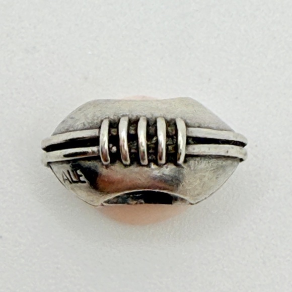 Pandora Jewelry - Authentic Pandora Sterling Silver Football Rugby Bead Charm Retired